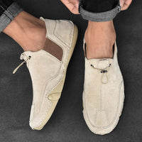 LORENZO GENUINE LEATHER SLIP-ONS